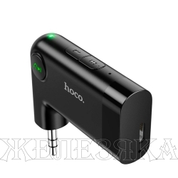Адаптер AUX Bluetooth Hoco E53 Dawn wireless receiver черный