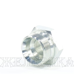 Адаптер BSP(Ш)1.1/2"-BSP(F)3/4" короткий