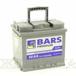 Аккумулятор BARS Premium 50 а/ч обр. полярность пуск.ток 450A