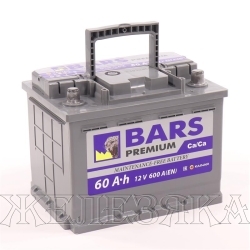 Аккумулятор BARS Premium 60 а/ч обр. полярность пуск.ток 580A