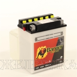 Аккумулятор для мотоциклов BANNER Bike Bull 12V 14 а/ч YB14-A2 514 12 cухоз.+электр.