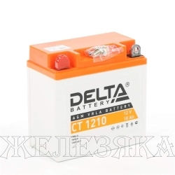 Аккумулятор для мотоциклов DELTA 12V 10 а/ч AGM CT 1210 YB9A-A залит заряжен