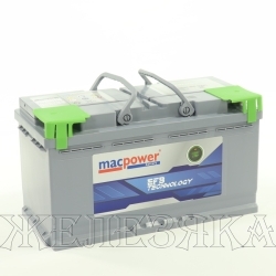 Аккумулятор MACPOWER EFB 100 а/ч обр.полярн. пуск.ток 860А