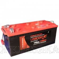 Аккумулятор UNICORN Red 190а/ч универсал клеммы пуск.ток 1300A