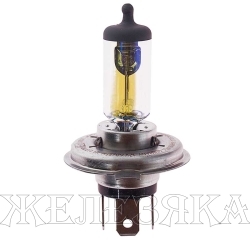 Автолампа 12V H4 60/55W P43t OSRAM ALLSEASON +30% желтая