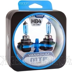 Автолампа 12V HB4 55W P22d MTF Light VANADIUM к-т