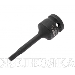 Бита-головка 1/2" HEX H5х78мм ударная JTC