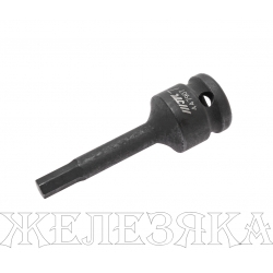 Бита-головка 1/2" HEX H7х78мм ударная JTC