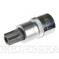 Бита-головка 1/2" TORX T60Hх55мм с отверстием JTC