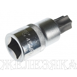 Бита-головка 1/2" TORX T60Hх55мм с отверстием JTC