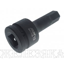 Бита-головка 3/4" HEX Н19 ударная L=100мм JTC