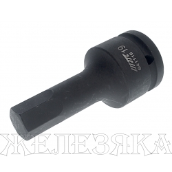 Бита-головка 3/4" HEX Н19 ударная L=100мм JTC