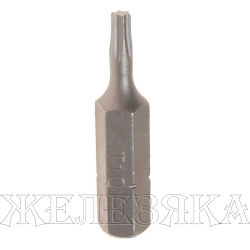 Бита TORX Т10 L=30мм 1/4" ROCKFORCE