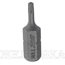 Бита TORX Т10H L=30мм 5/16" с отверстием JTC