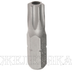 Бита TORX Т35H L=25мм 1/4" с отверстием JTC