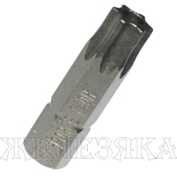 Бита TORX Т40H L=25мм 1/4" с отверстием FORCE