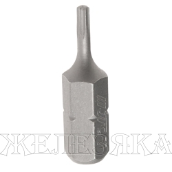 Бита TORX Т7х25мм 1/4" S2 JTC