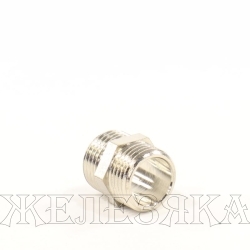 Бочонок M1/2"-M1/2" никелированная латунь RTP