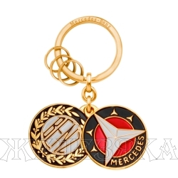 Брелок MERCEDES Key Ring, Sindelfingen, Gold, Brass OEM