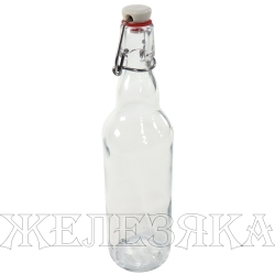 Бутылка с бугельной пробкой 0,5л прозрачная