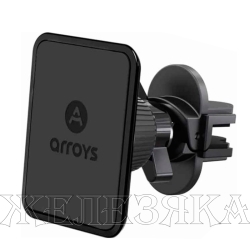 Держатель телефона на дефлектор Arroys Vent One black edition