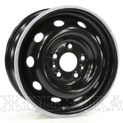 Диск колесный 15 штампованный TREBL 8775 Fiat/Citroen/Peugeot/Iveco Black