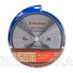 Диск пильный BELMASH 315x3,4/2,2x32/30; 80T