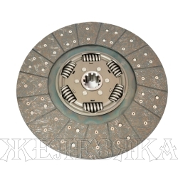 Диск сцепления КАМАЗ-4308,43253 (КПП ZF,142,144 дв.CUMMINS 6ISBe 185,210) MF-395 СПЕЦМАШ