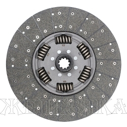Диск сцепления КАМАЗ-ЕВРО леп.корзина SASSONE однодиск КПП-154 d=42мм