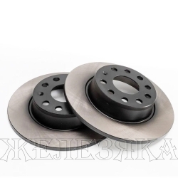 Диск тормозной AUDI A1,A3,SEAT,SKODA Octavia(1Z),Yeti,VW Golf7,Jetta6 задний (окрашенный) (к-т 2шт)