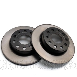 Диск тормозной AUDI,SKODA,VW задний (BLACK COLLECTION) ABSEL (к-т 2шт)