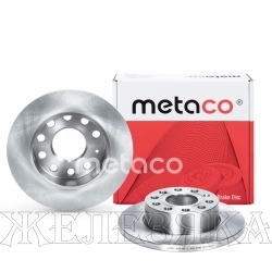 Диск тормозной AUDI,SKODA,VW задний METACO (к-т 2шт)