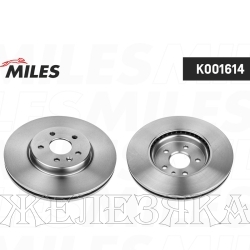 Диск тормозной OPEL Astra K 15- передний MILES (к-т 2шт)