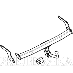 Фаркоп NISSAN Terrano 3 2014-/RENAULT Duster 2015-/RENAULT Kaptur 4x4 2016- б/элект.