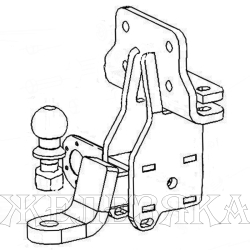 Фаркоп TOYOTA Land Cruiser Prado J120 2002-2009/J150 2009-/Lexus GX 460 2009- б/элект.