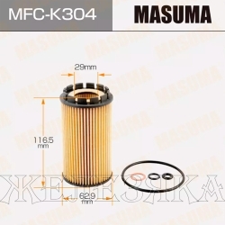 Фильтр масляный (элемент) HYUNDAI SantaFe,Tucson,KIA Sportage MASUMA