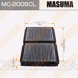 Фильтр салонный TOYOTA Mark2GX80,90,100 угольный к-т 2шт MASUMA