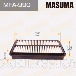 Фильтр воздушный (элемент) HONDA Accord 1.8-2.0 98- MASUMA
