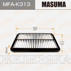 Фильтр воздушный (элемент) HYUNDAI Santa Fe1 (2001-2006г) MASUMA