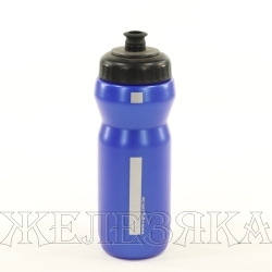 Фляга велосипедная V-AK750 750мл пластик с силик.клапаном синийсерый