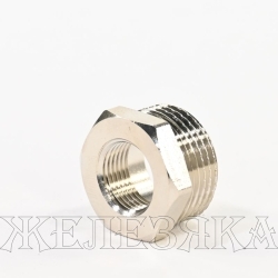 Футорка M3/4"-F3/8" никелированная латунь MASTERPROF