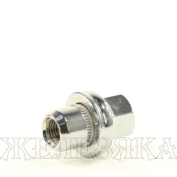 Гайка колеса М14х1.5/46 ключ 21 LAND ROVER Discovery3, RANGE ROVER двойной хром LEDO