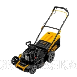 Газонокосилка бензиновая GLR-460SP-ZS, 149 см3, ширина 46 см, привод, травосборник 65 л// Denzel
