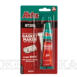 Герметик силиконовый высокотемпературный красный AKFIX HT300 50г
