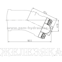 Гидронасос 310серия 12см3 правый (ISO 3019/2 4отв, вал шпонка ф20k6) PSM