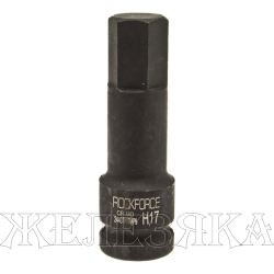 Головка-бита 17мм 1/2" 6-гранная ударная L=79мм ROCKFORCE RF-24407817MPB /1/180