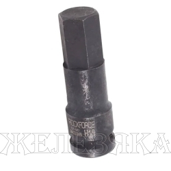 Головка-бита 19мм 1/2" 6-гранная ударная L=78мм ROCKFORCE RF-24407819MPB /1/180