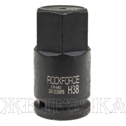 Головка-бита 38мм 3/4" 6-гранная ударная L=84мм ROCKFORCE RF-26410038MPB /1/25