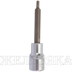 Головка-бита 6-гранная 4мм 1/2" (L-100мм) ROCKFORCE /1