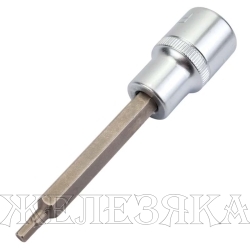 Головка-бита 6-гранная 4мм 1/2" (L-100мм) ROCKFORCE /1